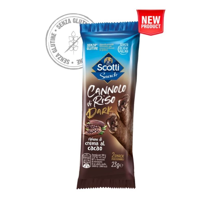 Cannolo di Riso Dark Senza Glutine 30 pezzi
